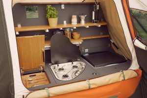 The Kyte luxury kitchen module is available as an option in the Holtkamper configurator
